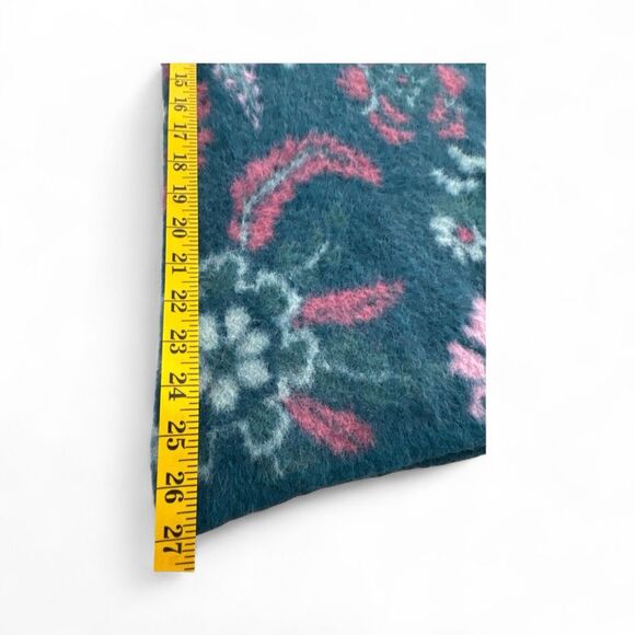 Daily Practice By Anthropologie Women's Floral Cozy Flared Pants Teal Large - Picture 7 of 7